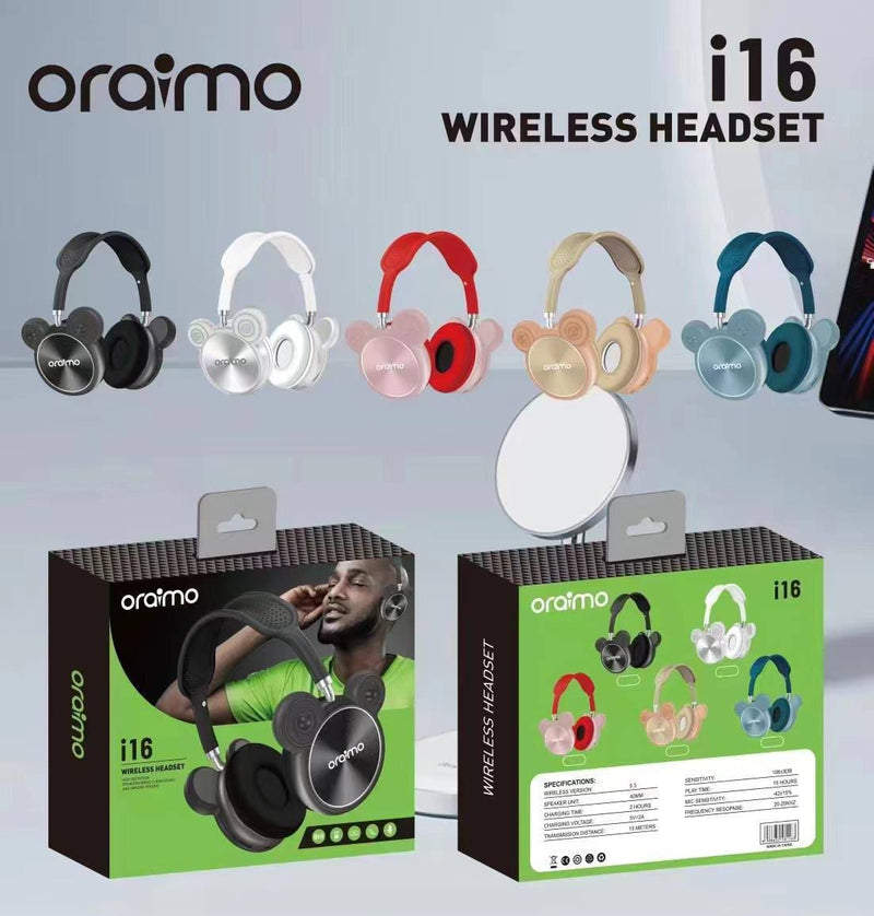 Oraimo Wireless Headphones – Bluetooth Over-Ear Headset