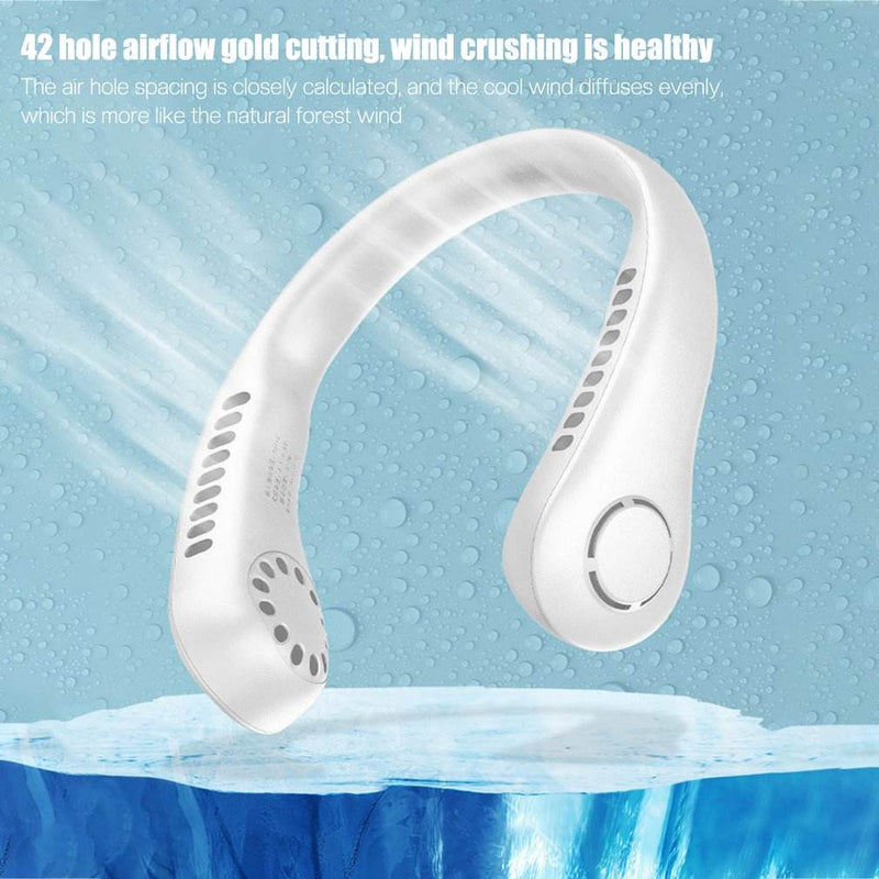 Portable Neck Fan USB Rechargeable | Hands Free Cooling Fan